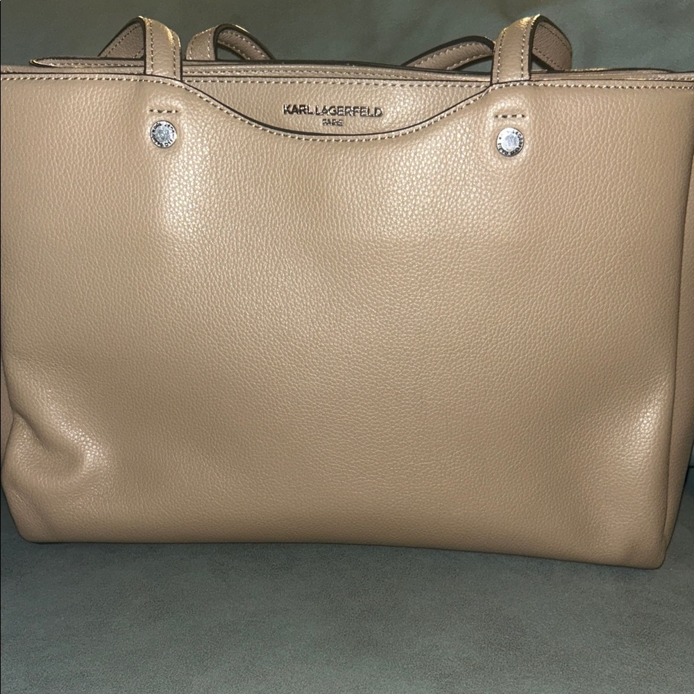 Karl Lagerfeld Tan Tote Bag NWOT